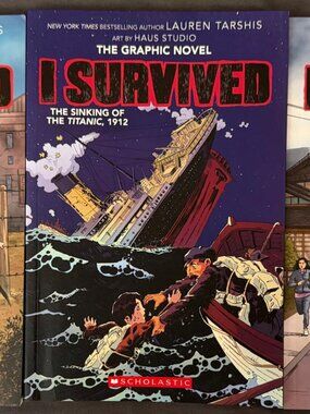 I Survived Graphic Novels Set of 3 – Titanic, Nazi Invasion & Japanese Tsunami